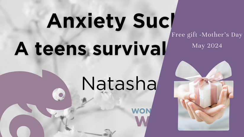 Anxiety Sucks, a teen survival guide by Natasha Daniels